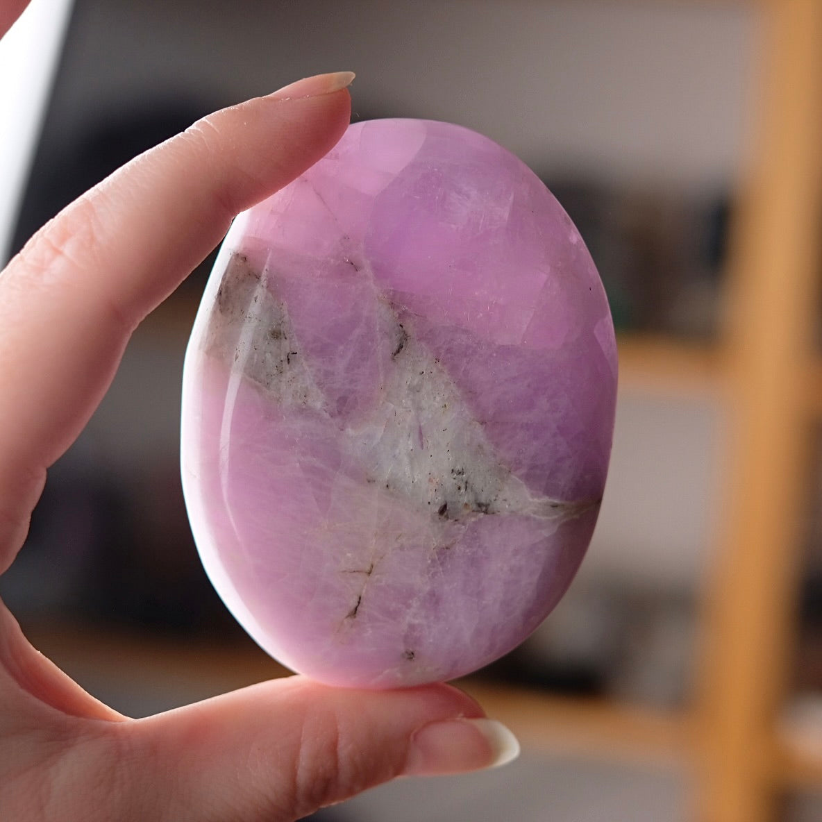 Rare Kunzite Palm | Large Pink Kunzite Crystal Palm