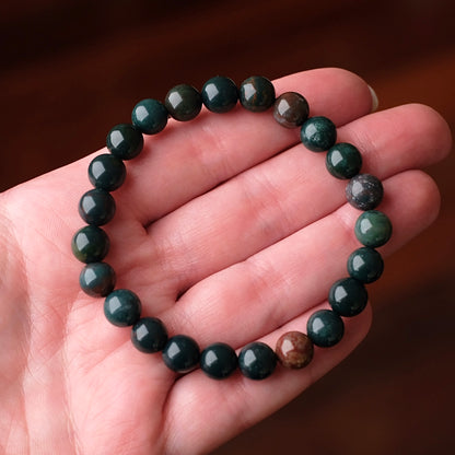 Bloodstone Bracelet | Heliotrope Crystal Bracelet
