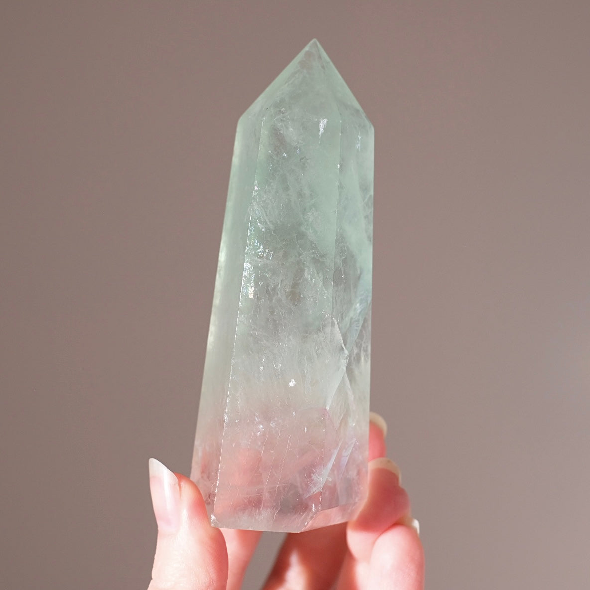 Mint Fluorite Tower | Green Fluorite Crystal Point