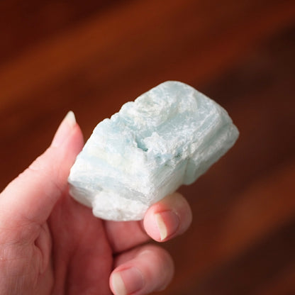 Raw Blue Aragonite Crystal | Rough Natural Aragonite Specimen