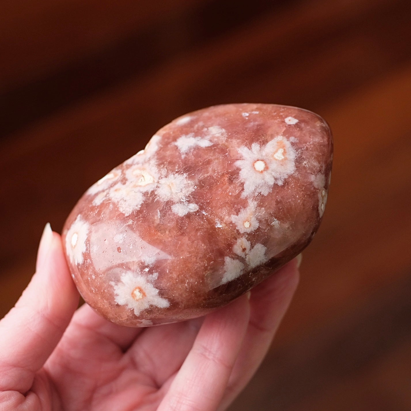 Raspberry Pink Amethyst Geode | Polished Pink Amethyst Crystal Specimen 9