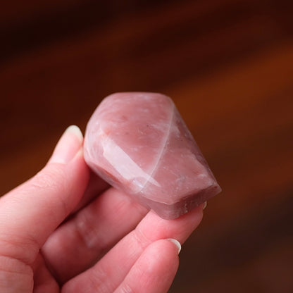 Rare Guava Quartz Freeform | Pink Quartz Crystal Freeform