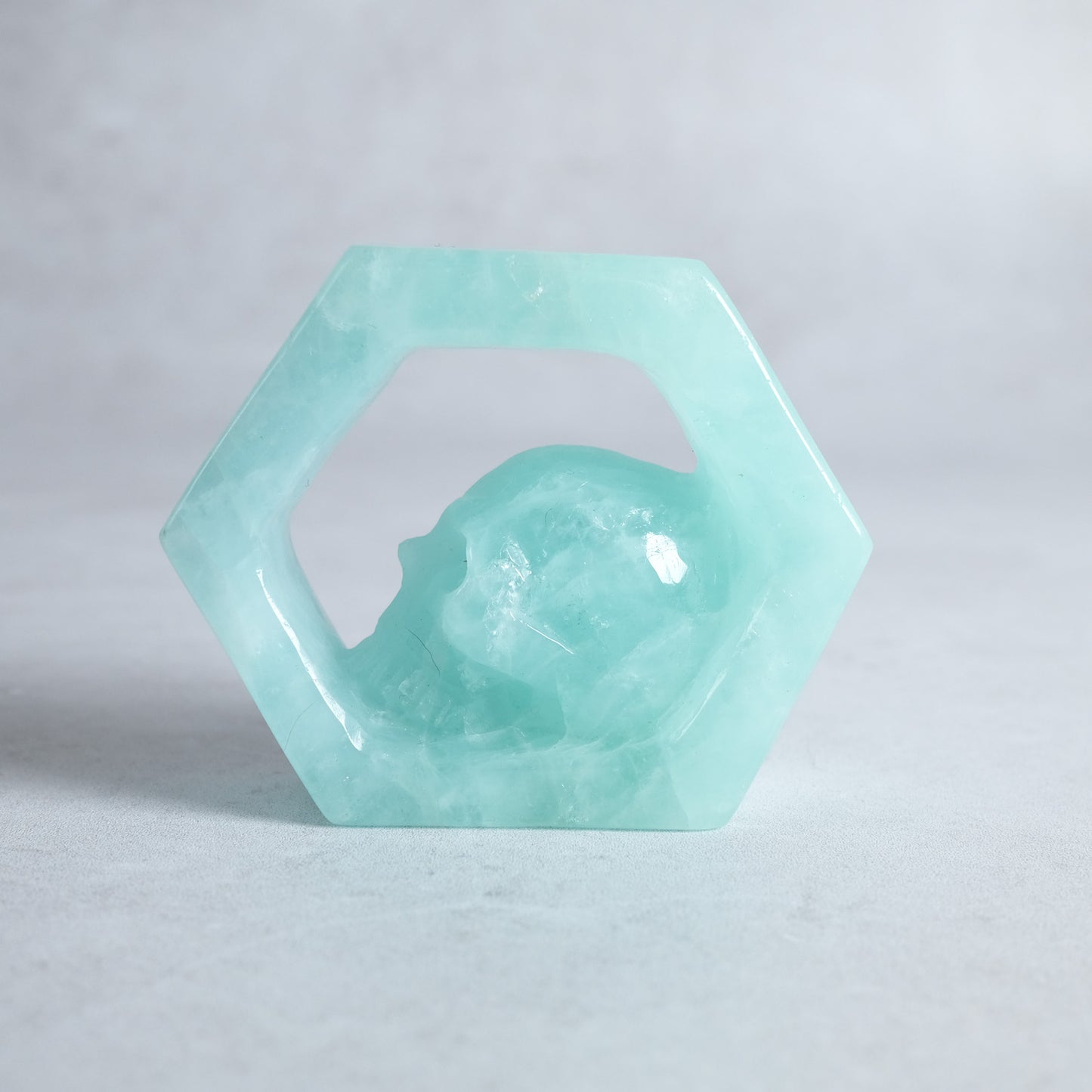 Aquamarine Crystal Skull | Rare Aquamarine Crystal Carving