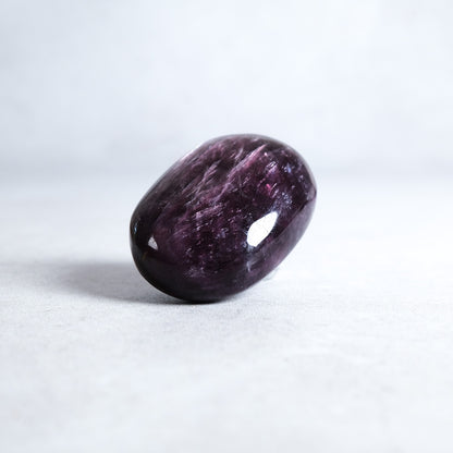 Gem Lepidolite Palm Stone | High Quality Gemmy Lepidolite