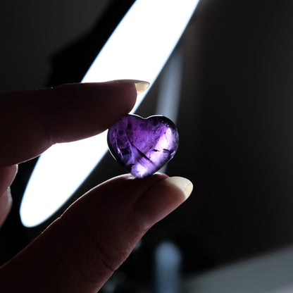 Gemmy Amethyst Hearts | Crystal Mini Heart