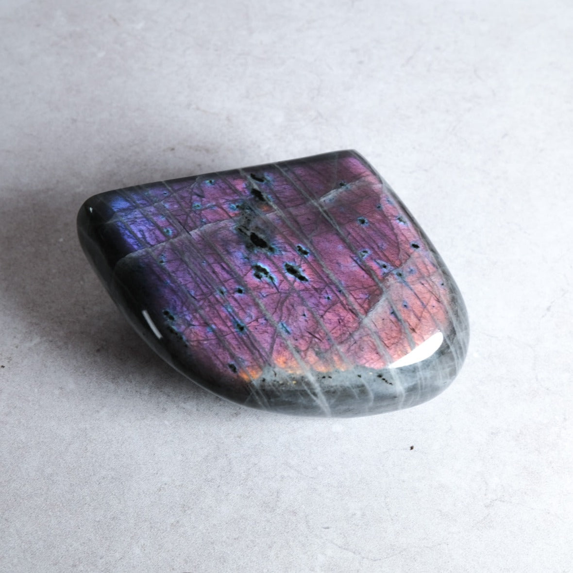 Flashy Labradorite Crystal Freeform | Purple Labradorite