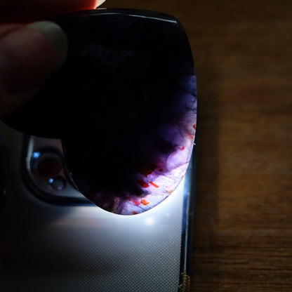 Iolite w. Sunstone Heart | Gem Iolite Crystal Heart