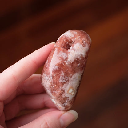 Raspberry Pink Amethyst Geode | Polished Pink Amethyst Crystal Specimen 14