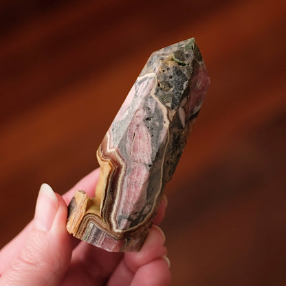 Capillitite Tower | Brown Rhodochrosite Crystal Point
