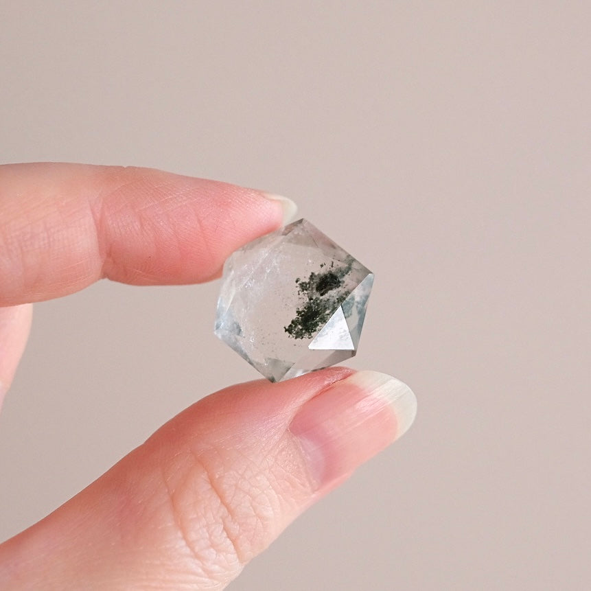 Chlorite Quartz Hexagon | Crystal Jewel | Star of David