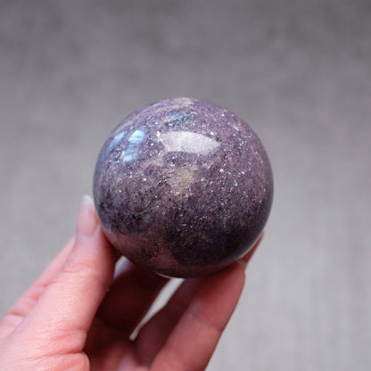 Lepidolite Sphere | Purple Lepidolite Crystal Sphere