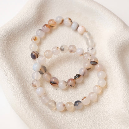 Montana Agate Bracelet | Dendritic Agate Crystal Bracelet