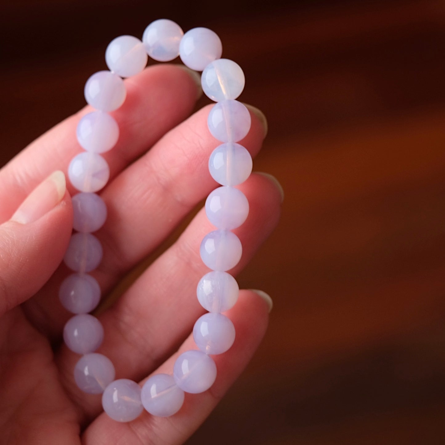 Lavender Moon Quartz Bracelet | Crystal Stretch Bracelet