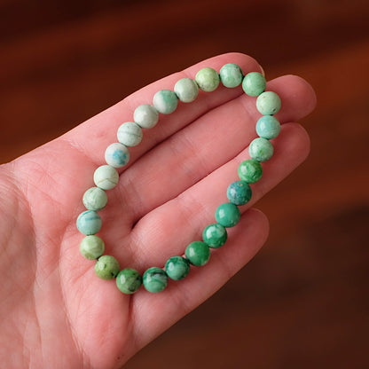 Variscite Bracelet | Green Variscite Crystal Stretch Bracelet