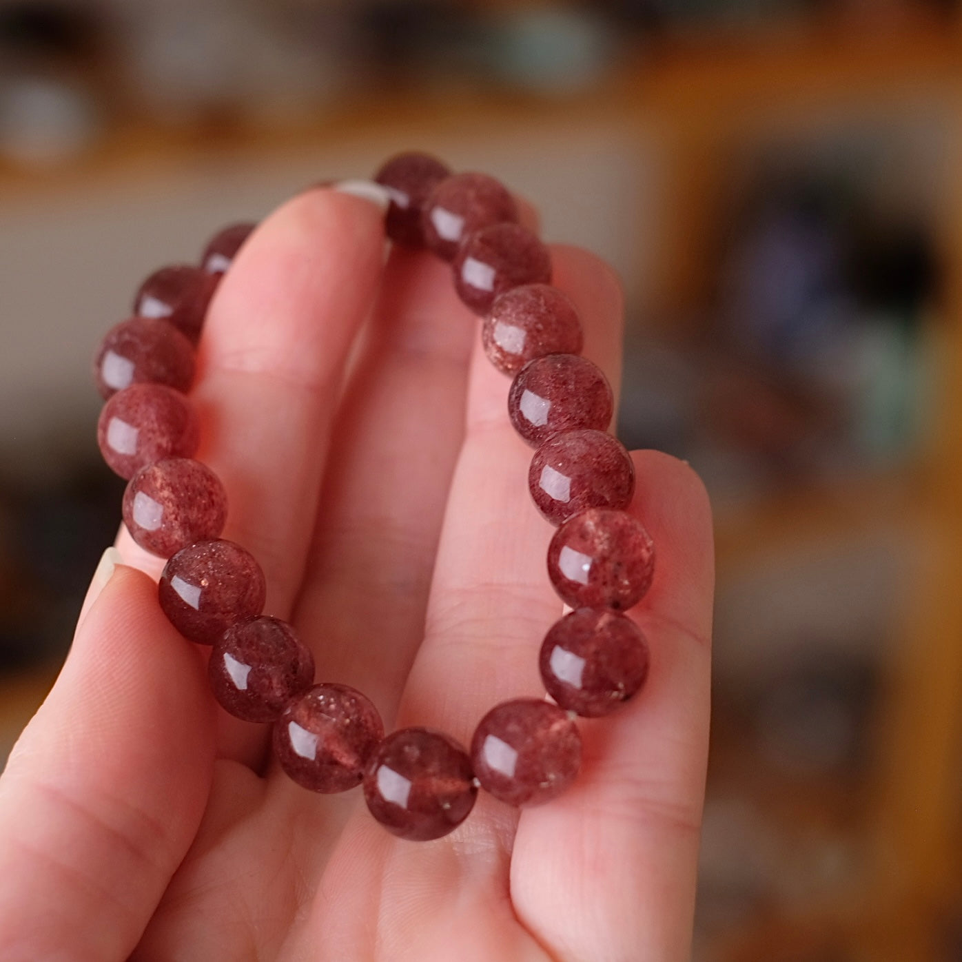 Tanzberry Quartz Bracelet | Crystal Stretch Bracelet