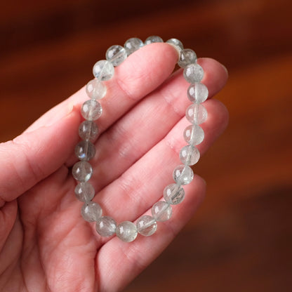 Green Aquamarine Bracelet | Crystal Stretch Bracelet