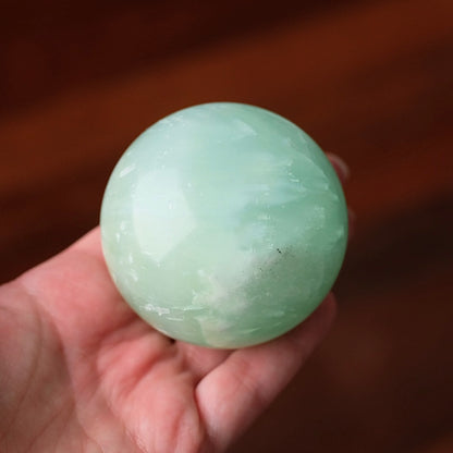 Pistachio Calcite Sphere | Green Calcite Crystal Sphere