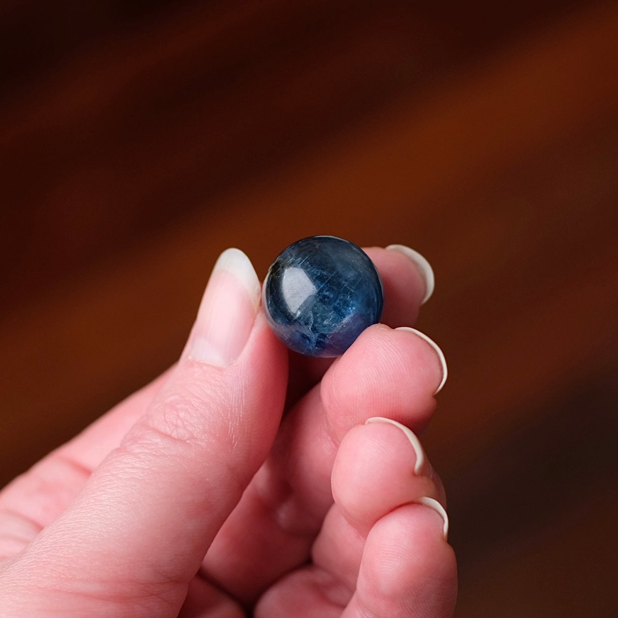 Gem Blue Kyanite Sphere | Mini Kyanite Crystal Sphere