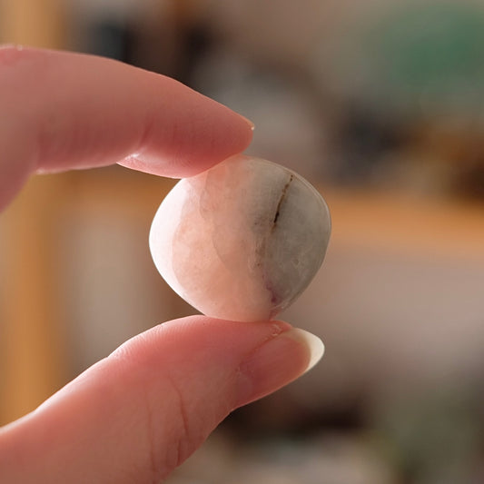 Bicolour Morganite & Aquamarine Tumble | Tumbled Crystal