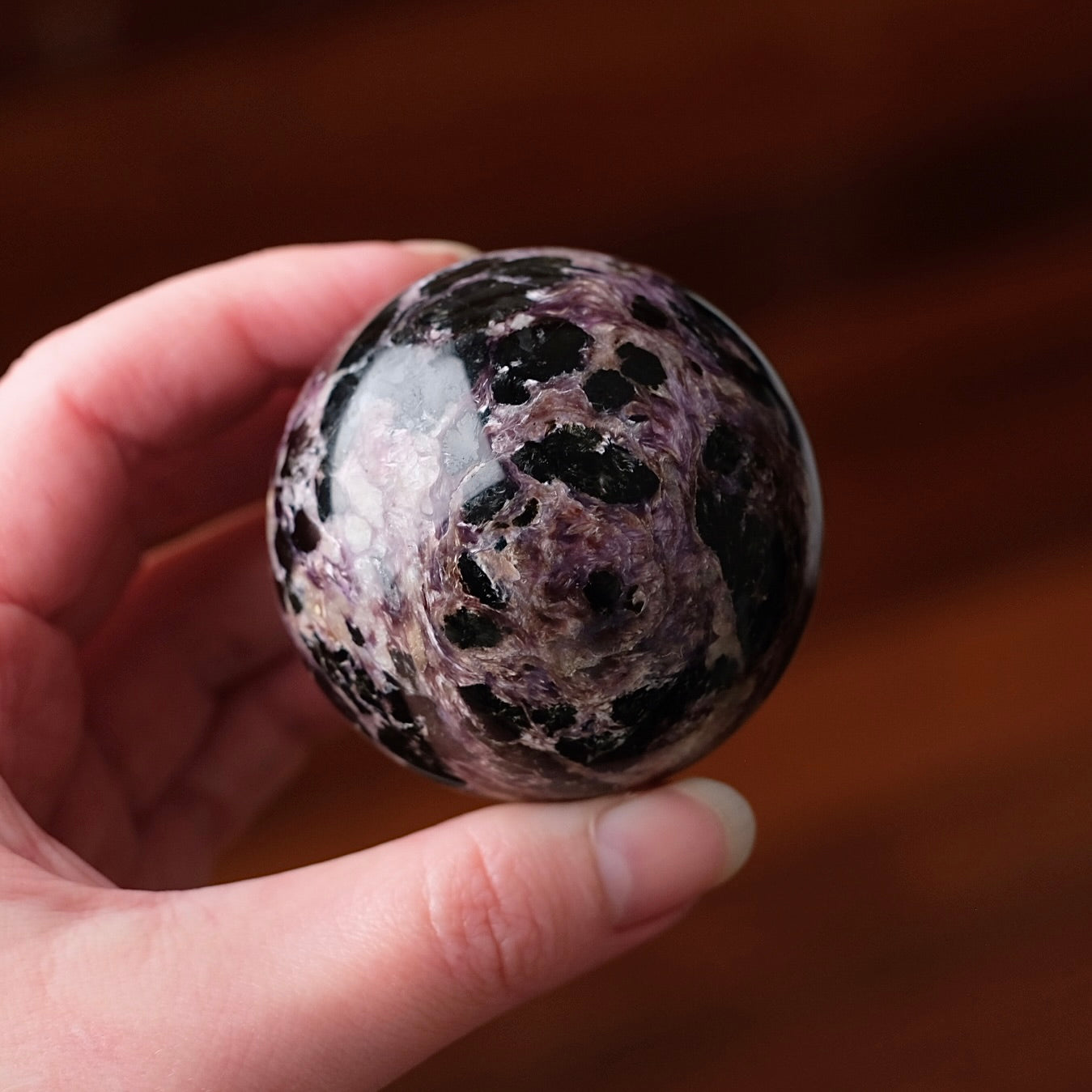 Purple Charoite Sphere | Charoite Crystal Sphere