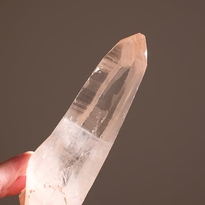 XL Scarlet Temple Lemurian Quartz Point | Pink Lemurian Seed Crystal