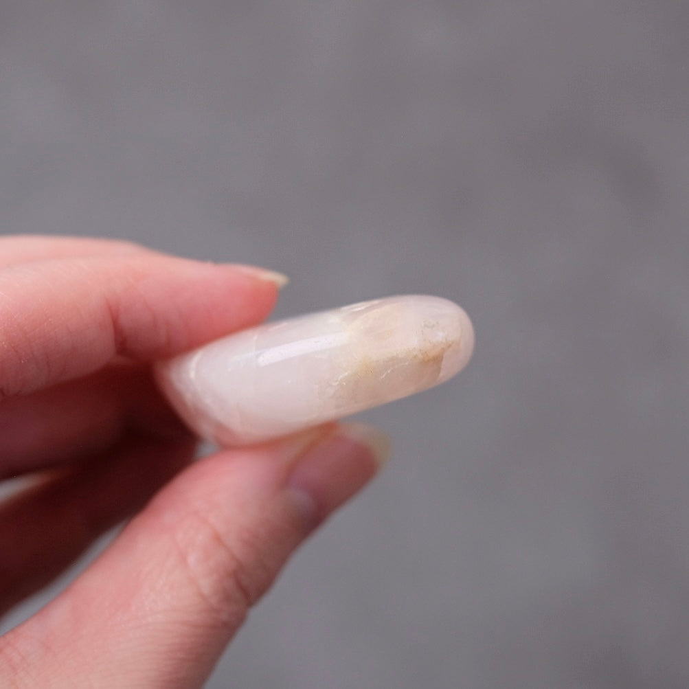 Australian Rose Quartz Palm | Rose Quartz Crystal Pocket Stone