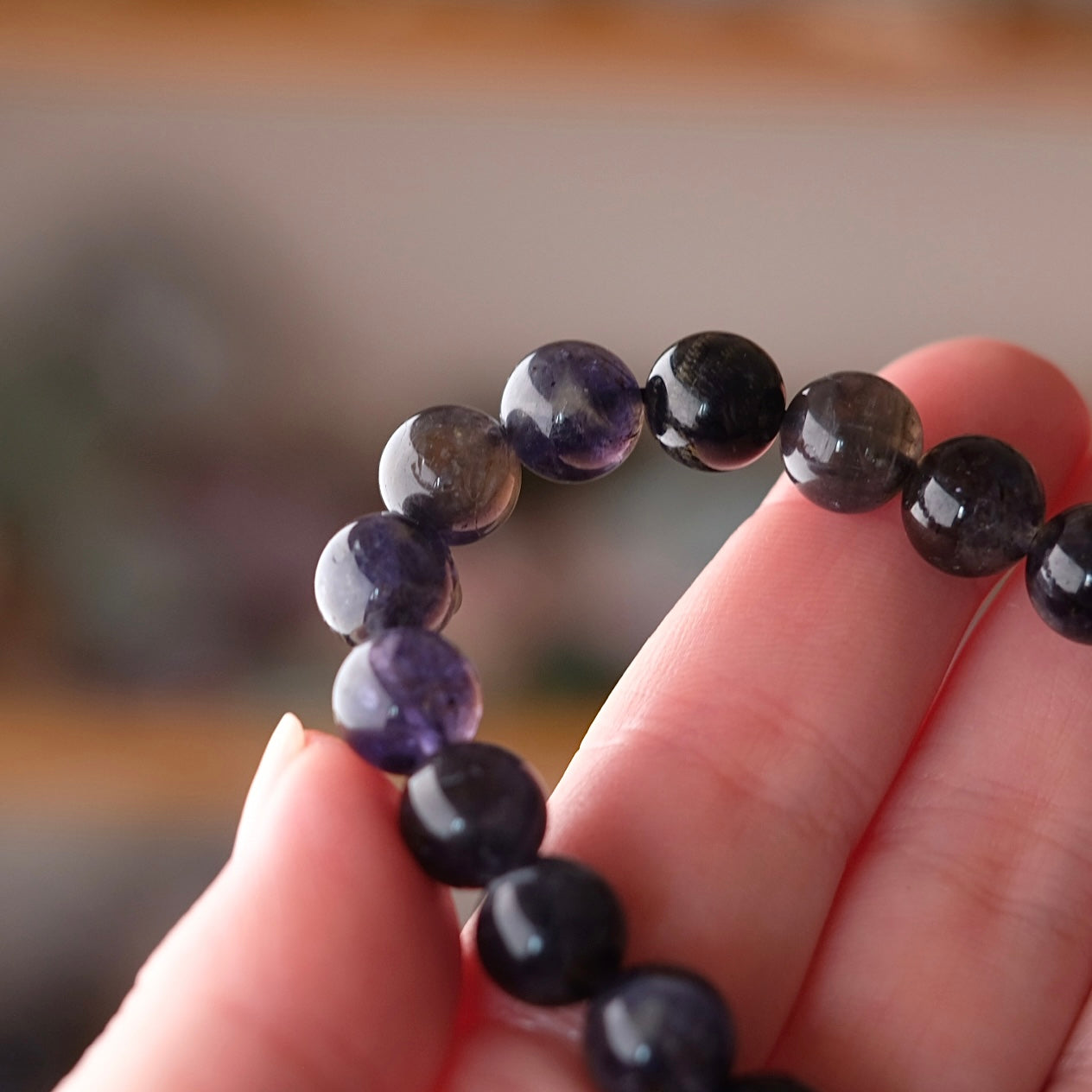 Iolite Bracelet | Gem Iolite Crystal Bracelet