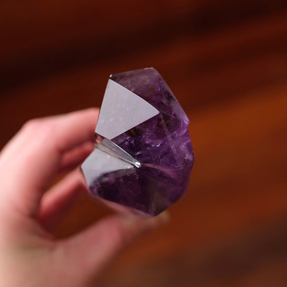 Amethyst Wand + Stand | Polished Amethyst Statement Crystal