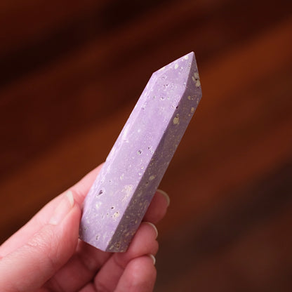 Phosphosiderite Point | Pink Phosphosiderite Crystal Point