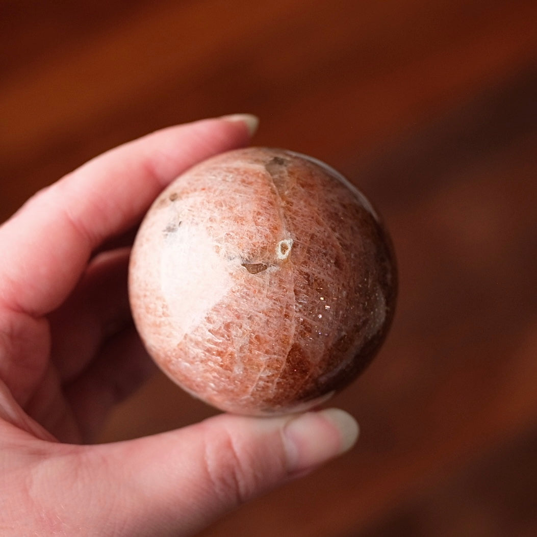 High Grade Sunstone Sphere | Sunstone Crystal Sphere