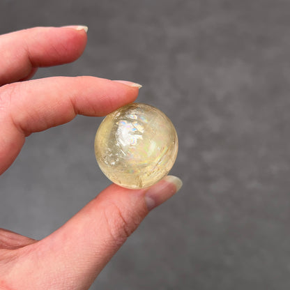 Honey Calcite Sphere | Golden Optical Calcite Crystal Sphere