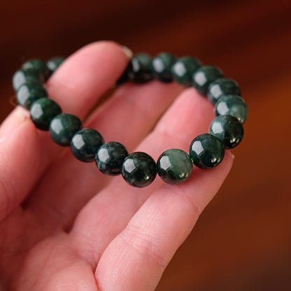 Guatemalan Blue Jadeite Bracelet | Jade Crystal Stretch Bracelet