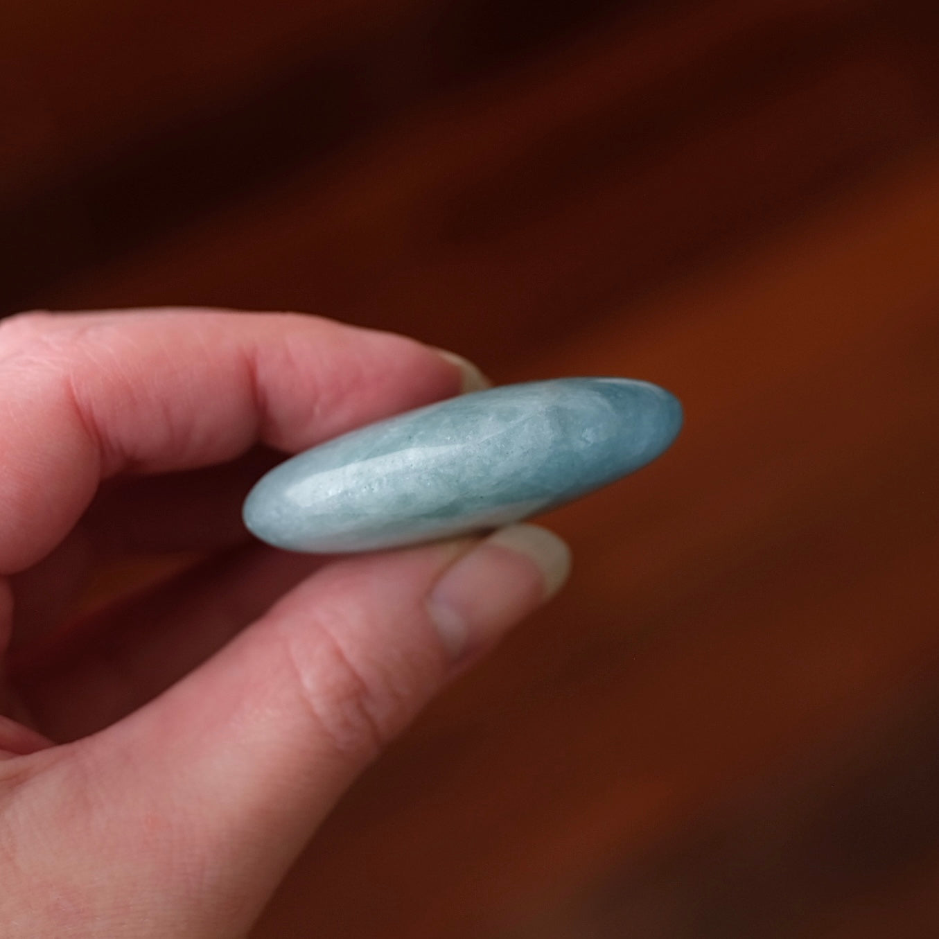 Aquamarine Heart | Blue Aquamarine Crystal Heart