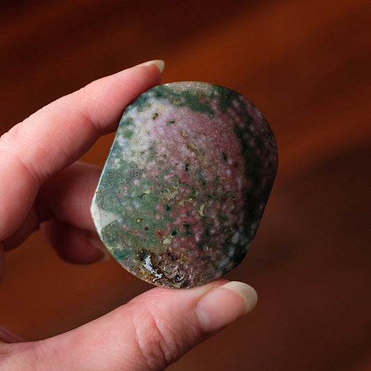 Ocean Jasper Palm | Sea Jasper Crystal Palmstone