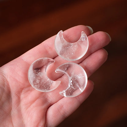 Clear Quartz Moons | Quartz Crystal Moon
