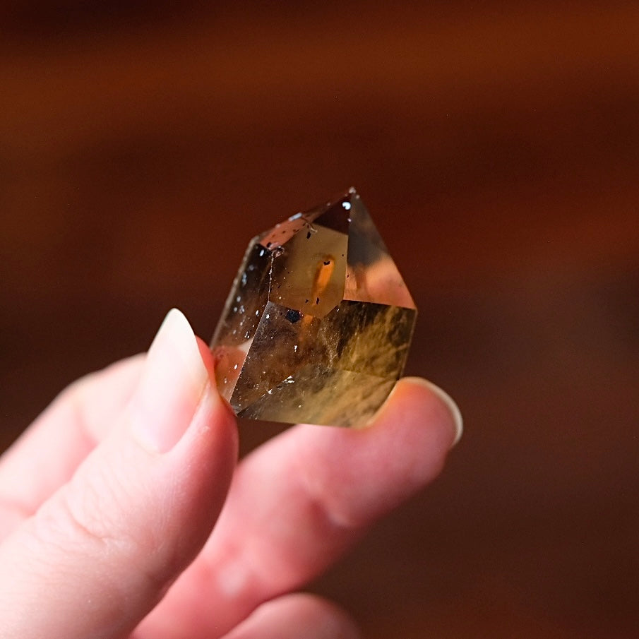 Rare Harlequin Citrine Point | Natural Cognac Citrine Crystal Tower