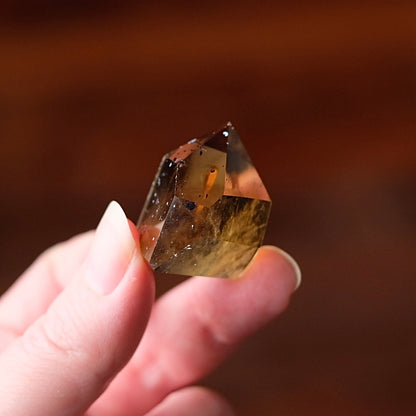 Rare Harlequin Citrine Point | Natural Cognac Citrine Crystal Tower