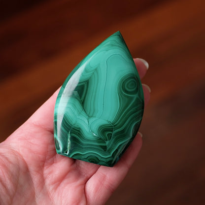 Malachite Chrysocolla Freeform | Malachite Crystal Flame