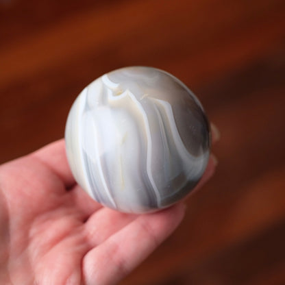 Banded Agate Sphere | Striped Agate Crystal Sphere