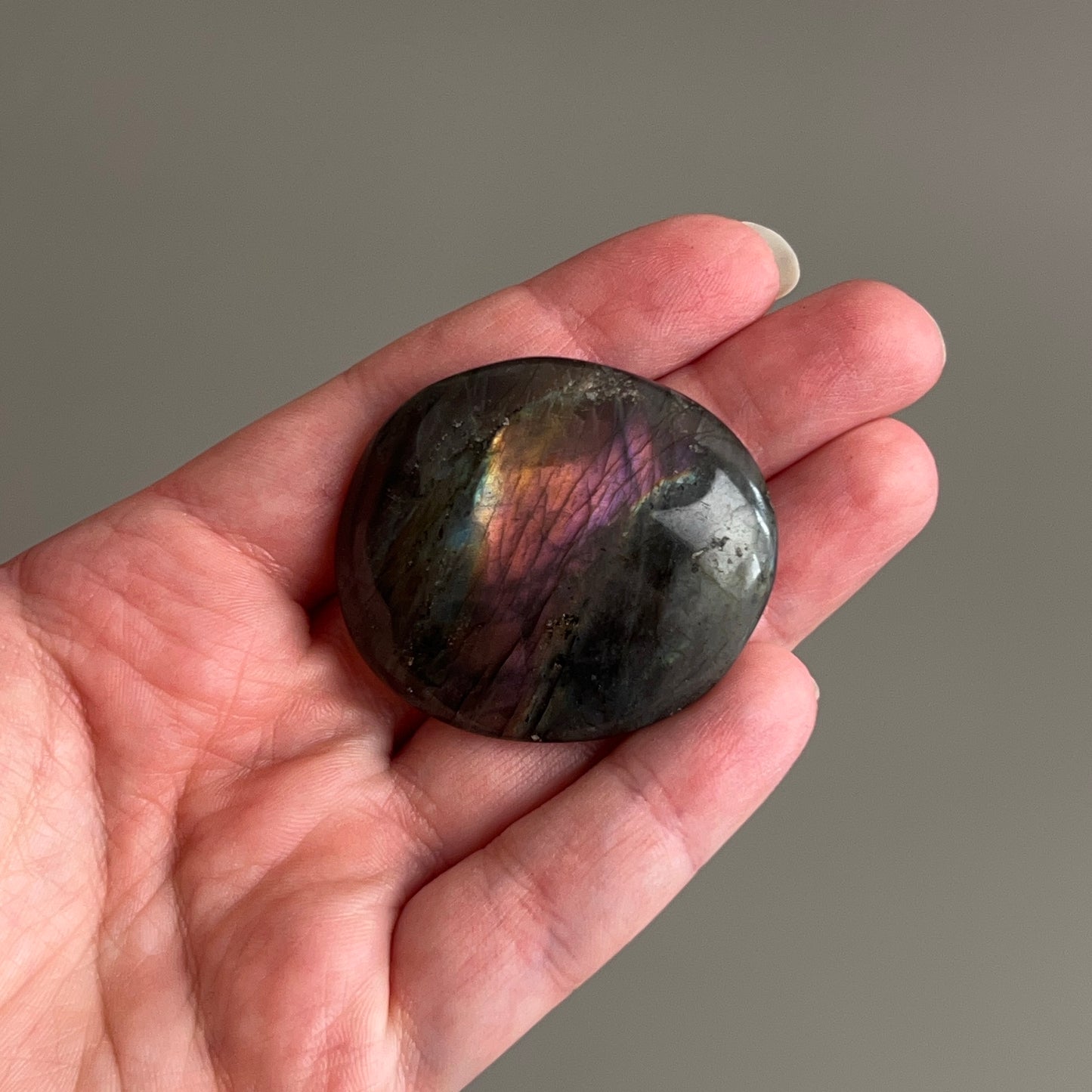 Purple Labradorite Palm | Sunset Labradorite Crystal Palm