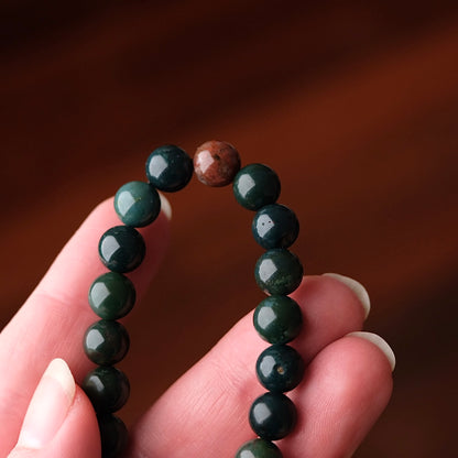 Bloodstone Bracelet | Heliotrope Crystal Bracelet