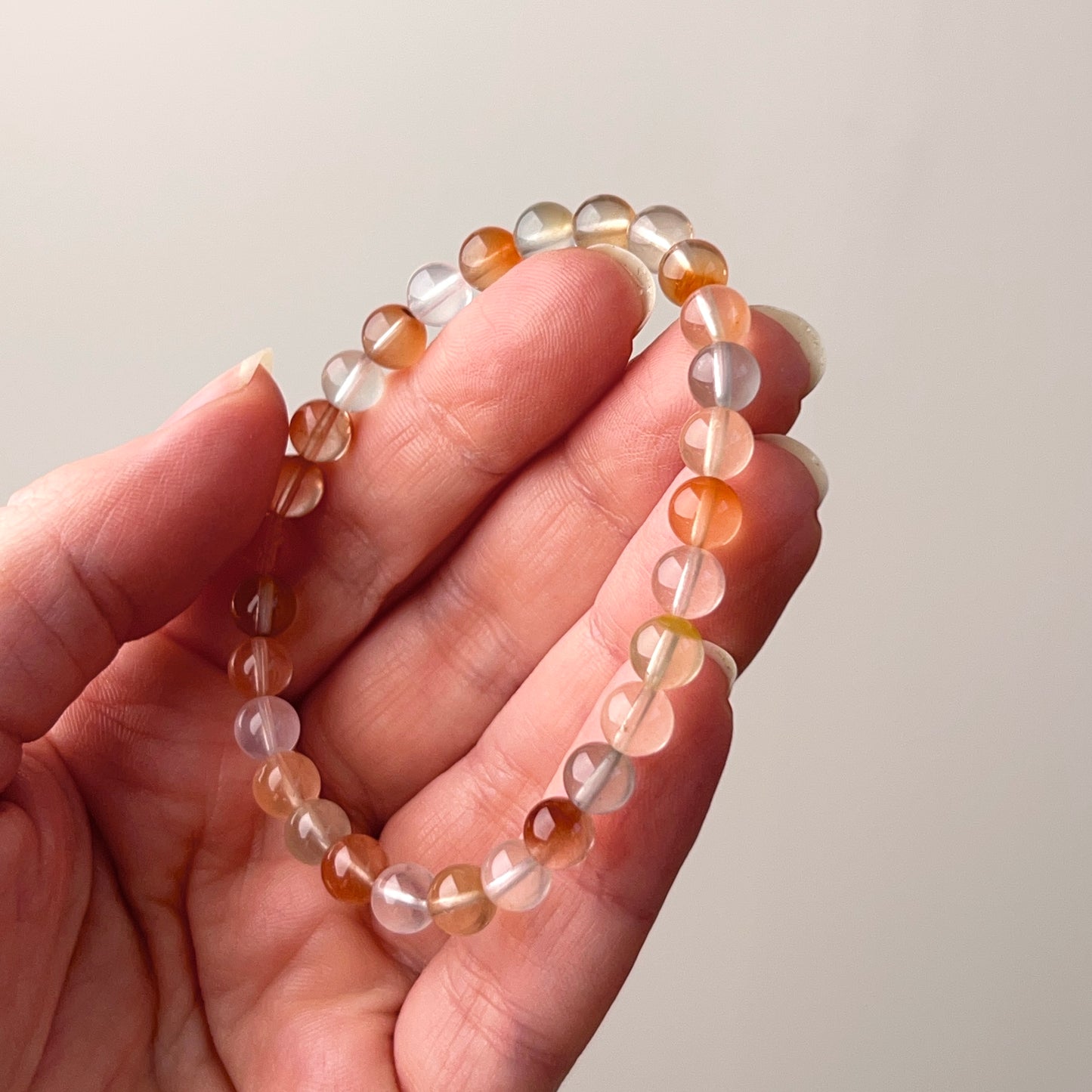 Amphibole Quartz Bracelet | Rabbit Hair Crystal Stretch Bracelet