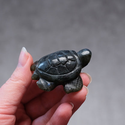 Labradorite Turtle Carving | Crystal Animal | Crystal Turtle