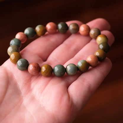Alashan Agate Bracelet | Crystal Stretch Bracelet