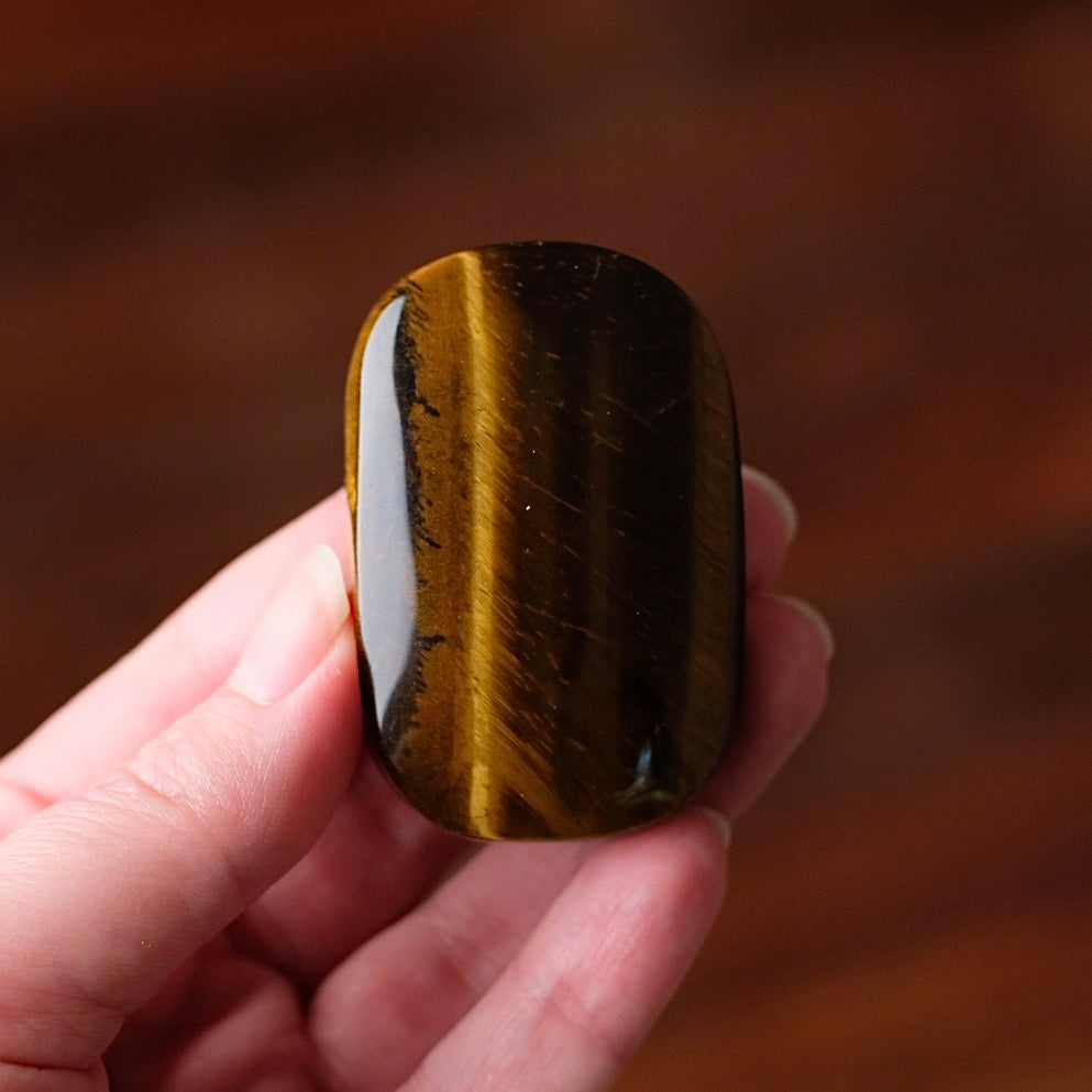 Tiger Eye Palm | Tigers Eye Crystal Palm Stone