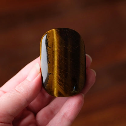 Tiger Eye Palm | Tigers Eye Crystal Palm Stone