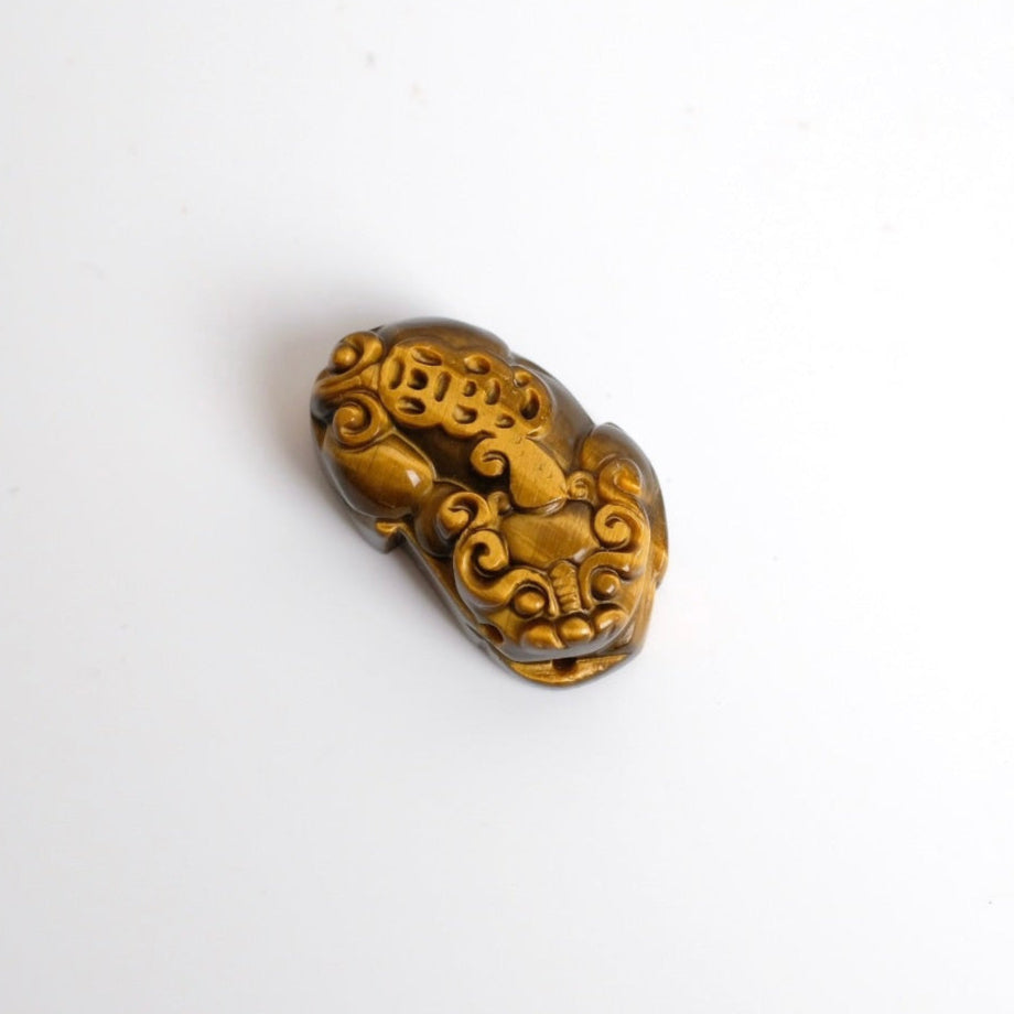 Tiger Eye Pixiu Carving | Pixiu Feng Shui Crystal