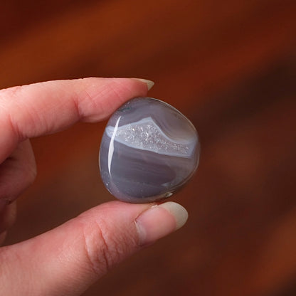 Agate Pocket Stone | Quartz + Agate Crystal Tumble