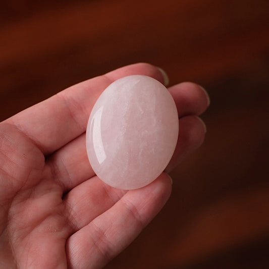 Rose Quartz Palm | Rose Quartz Crystal Palmstone