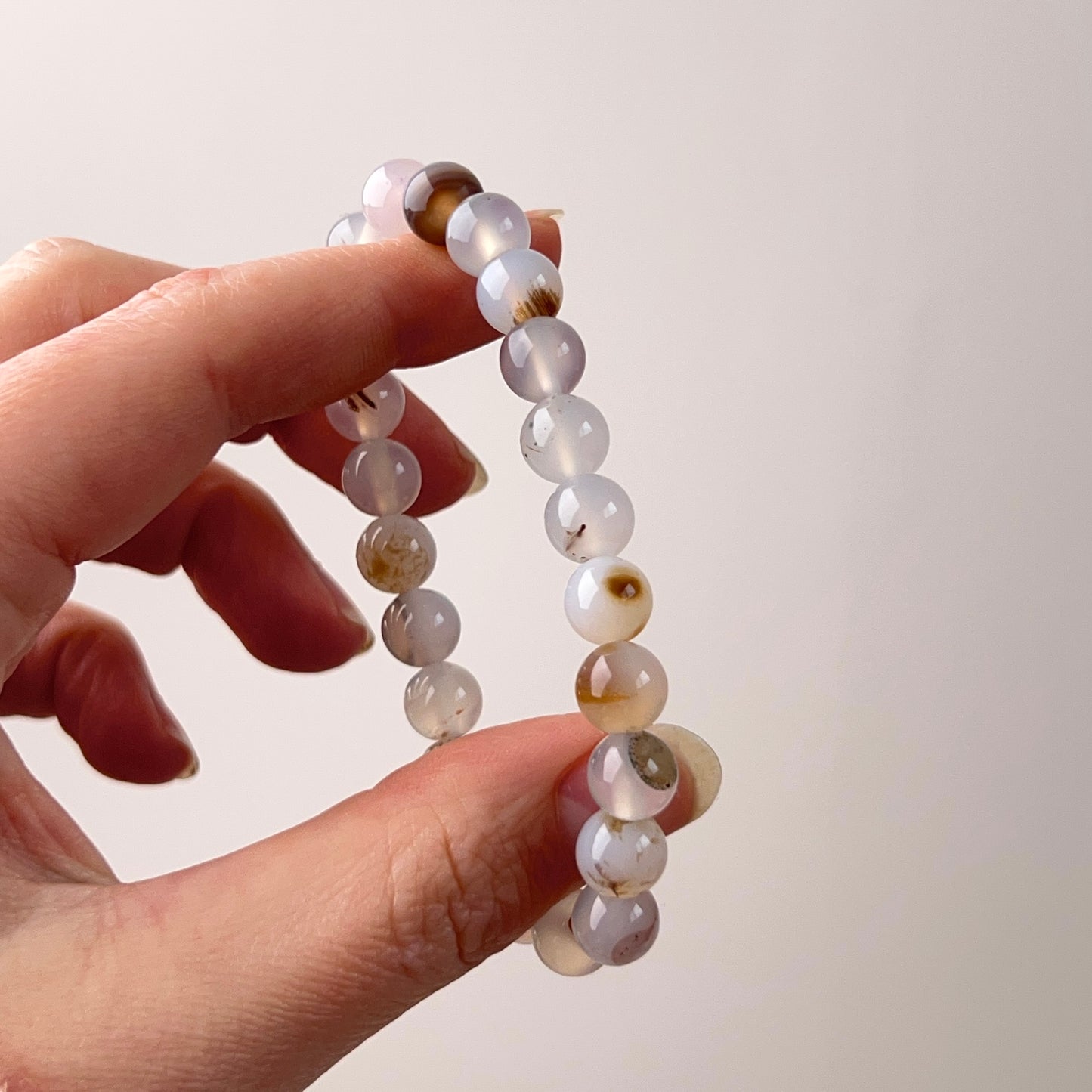 Montana Agate Bracelet | Dendritic Agate Crystal Bracelet